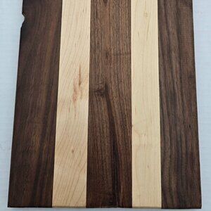 Custom Handmade Cutting Board Walnut And Maple 8x14.5 inches